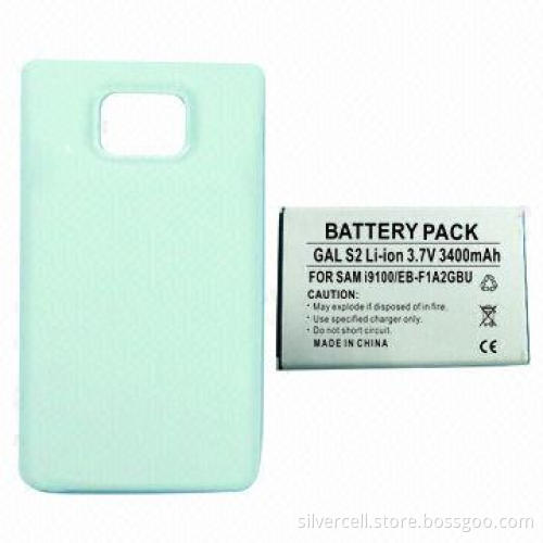 Extended Battery Cover for Samsung i9100 with PCB Protection Against Overcharging